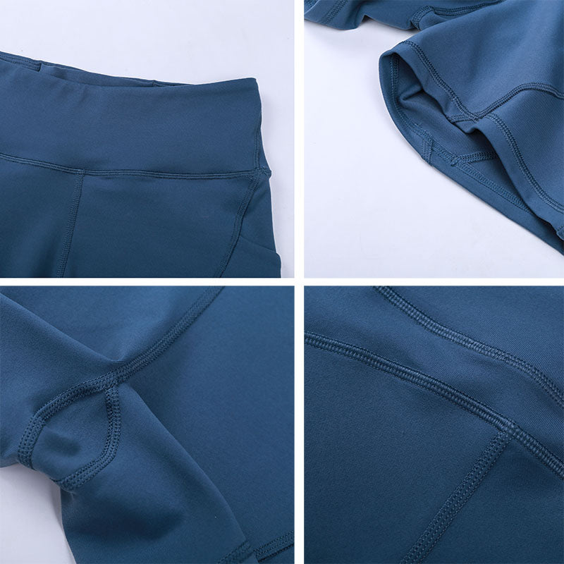 Anti-sweat Yoga Shorts with Two Side Pocket