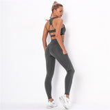 Striped Sports  Leggings Sets Women