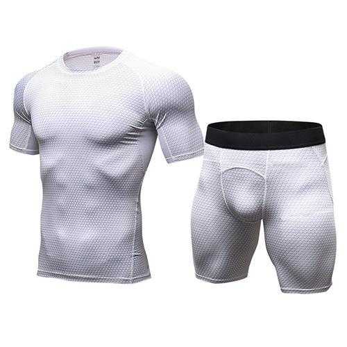 FANNAI Brand Mens Running set T Shirt and shorts  Compression Tights | eprolo