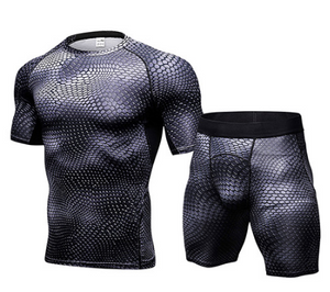 FANNAI Brand Mens Running set T Shirt and shorts  Compression Tights | eprolo