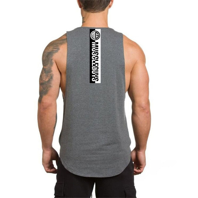 Men Fitness Sleeveless Vest Tank Top | GYMFIT24.COM