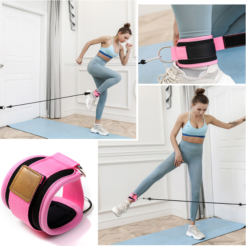 Resistance Bands with Ankle Straps Cuff with Cable for Attachment