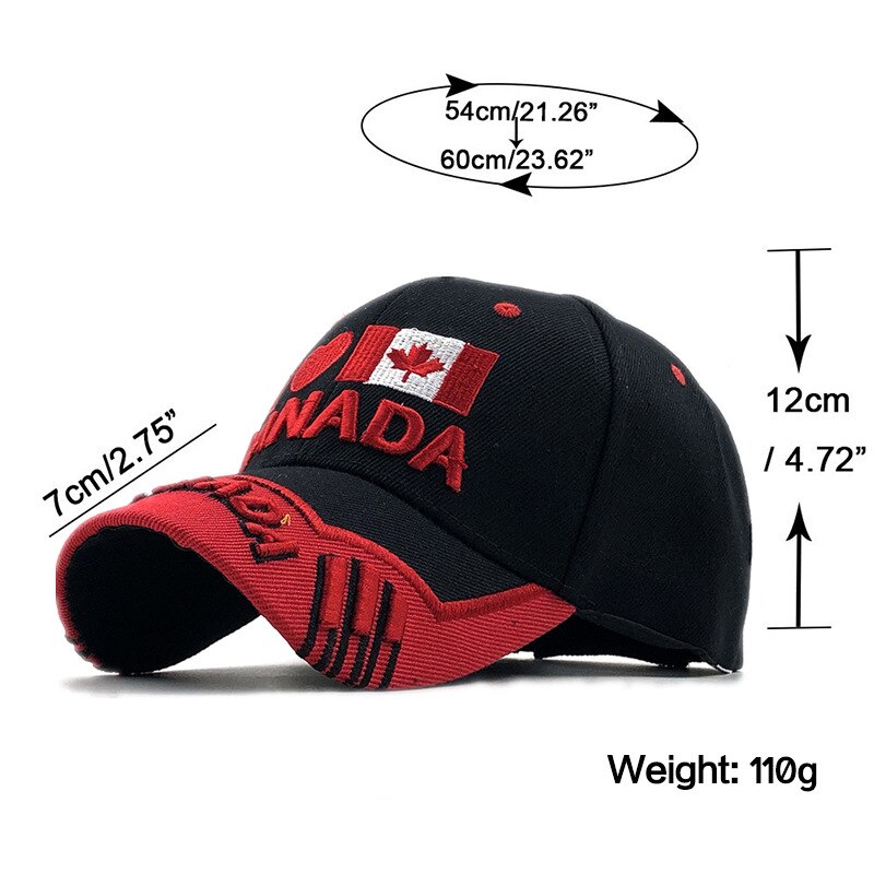 Baseball Cap with Canada  flag