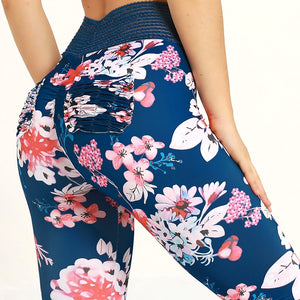 Floral Printed Sports  Leggings For Fitness | eprolo