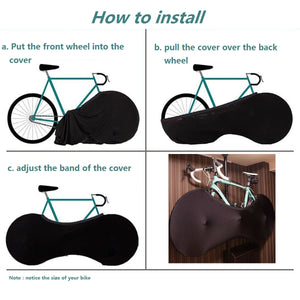 Black Cover Rack Bag Protection for bike