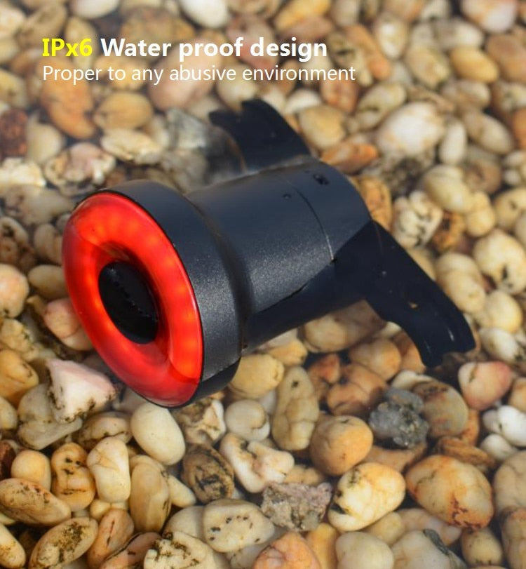 Luz trasera LED para bicicleta XLITE100 con arranque y parada automáticos y detección de frenos IPx6