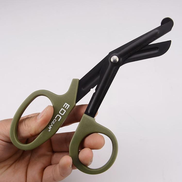 Tactical gauze trauma bandage IFAK rescue scissor