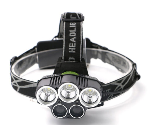 Linterna frontal LED 5 CREE XM-L T6 15000 lúmenes