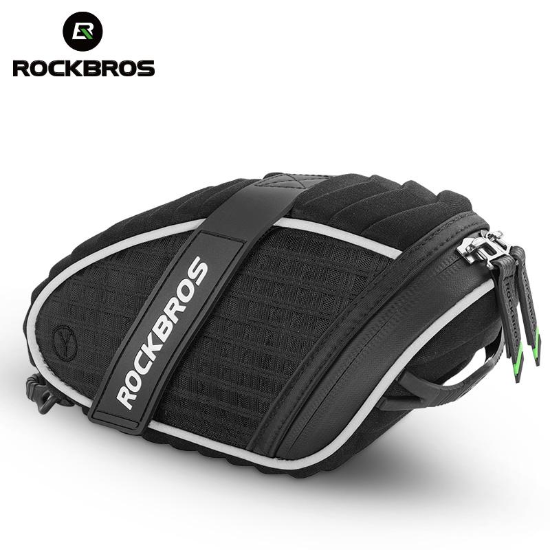 ROCKBROS Bicycle Bag 3D Shell Rainproof Saddle Reflective Bike  Shockproof | eprolo