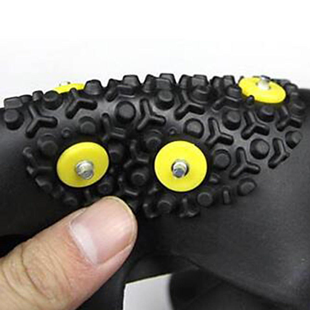 1Pair 10Stud S M L  Winter Anti Slip Ice Grips Cover Crampons