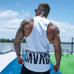 Men Bodybuilding Tank Top Gyms Workout Fitness Tight Cotton | eprolo