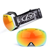 Ski Goggles Double Layers UV Anti-fog  Mask Glasses