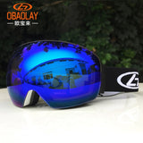 Ski Goggles Double Layers UV Anti-fog  Mask Glasses