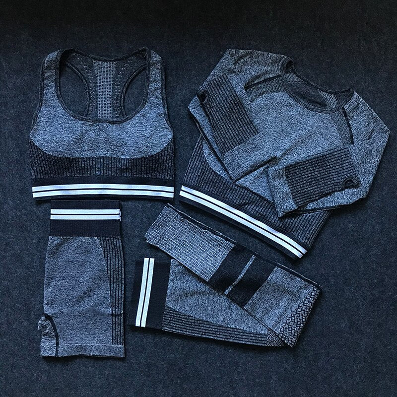 4Pcs Women Vital Seamless Fitness Set