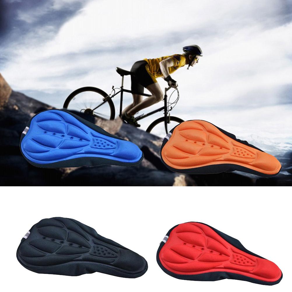 Funda de cojín para asiento de bicicleta de montaña, con gel de silicona 3D ultra suave y extracómodo y grueso