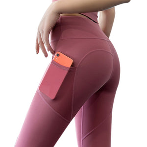 Women Yoga Sport Leggings with Phone Pocket