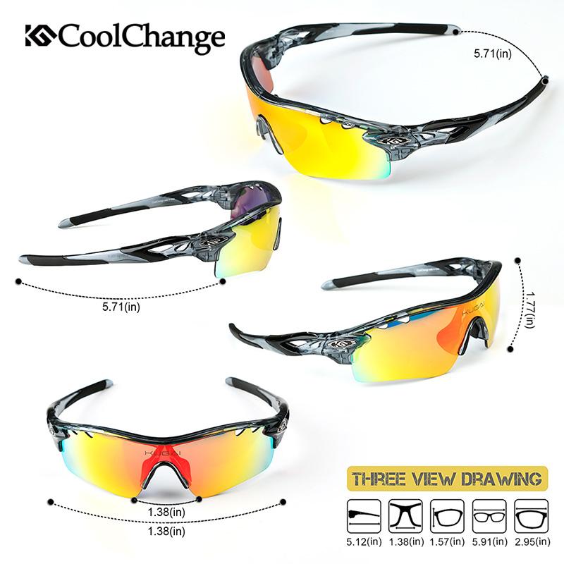 CoolChange Polarized Cycling Glasses Bike Outdoor Sports | eprolo