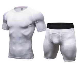 FANNAI Brand Mens Running set T Shirt and shorts  Compression Tights | eprolo