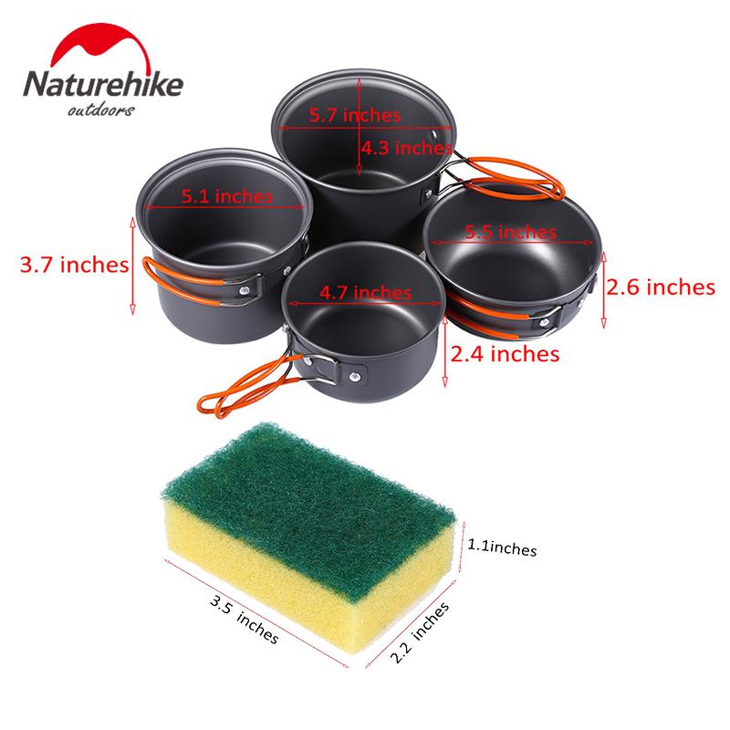 Naturhike Ultralight Outdoor Camping Cookware Utensils set