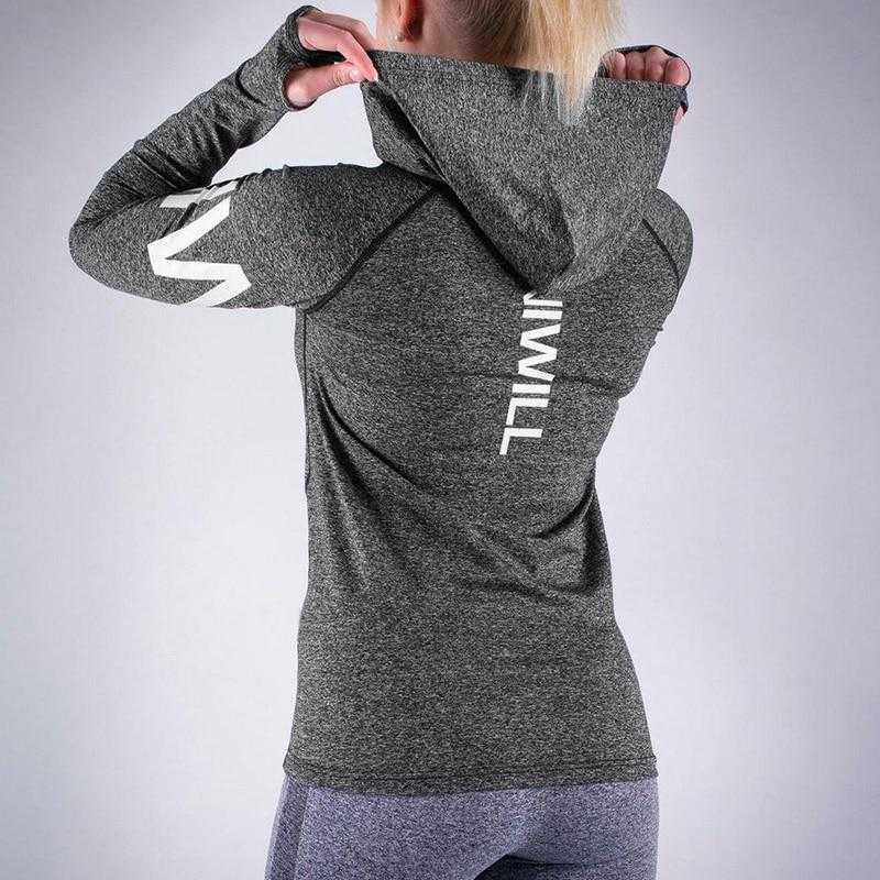 Women's Yoga Shirts Long Sleeve Letter Print Yoga Tops Sportswear Fitness | eprolo