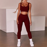 Two-piece Set Ins Seamless Knitting Tracksuit