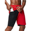 Men's  2 in 1 running shorts security zipper pockets