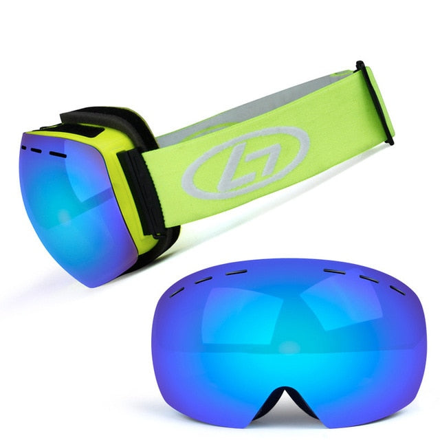 Ski Goggles Double Layers UV Anti-fog  Mask Glasses