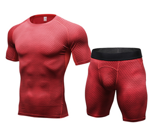 FANNAI Brand Mens Running set T Shirt and shorts  Compression Tights | eprolo