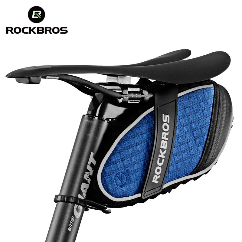 ROCKBROS Bicycle Bag 3D Shell Rainproof Saddle Reflective Bike  Shockproof | eprolo