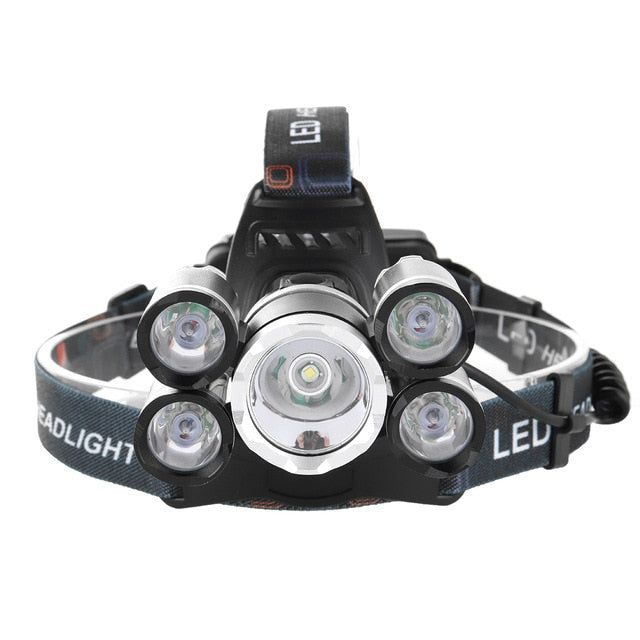 LED Headlamp 50000lm 5*T6 Headlamp