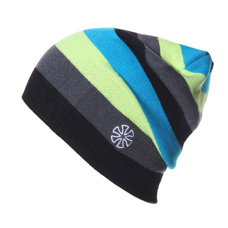 Outdoor Beanies Cap Casual Striped  Snowboarding Skiing Skating