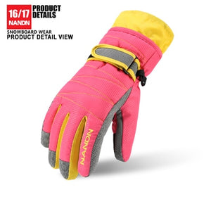 NANDN Ski Waterproof Unisex Winter Gloves