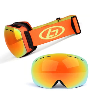 Ski Goggles Double Layers UV Anti-fog  Mask Glasses