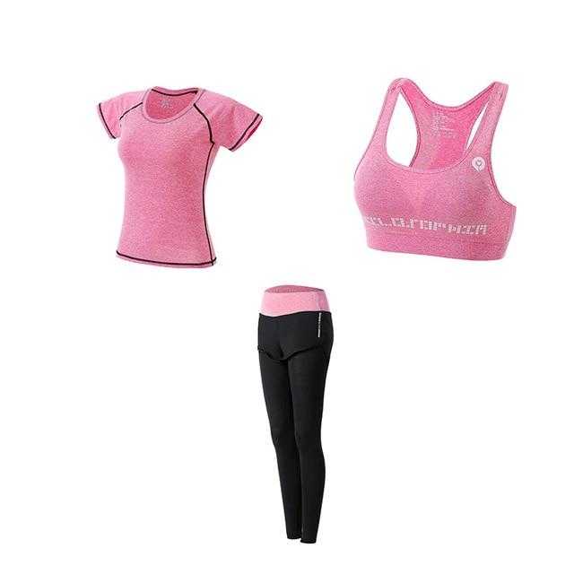 Women Yoga Sport Suit quick Dry Bra Set 5 Pieces | eprolo