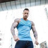 Shirt Sleeveless Sports Top Men Running Vest | GYMFIT24.COM