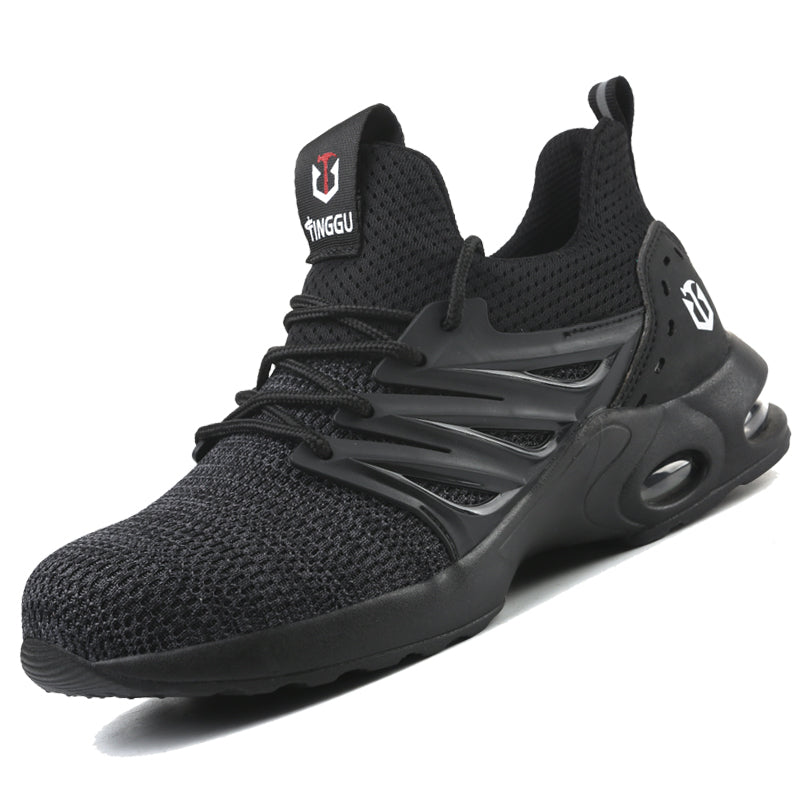 Men's Shoes Fly Woven Mesh Safety Shoes