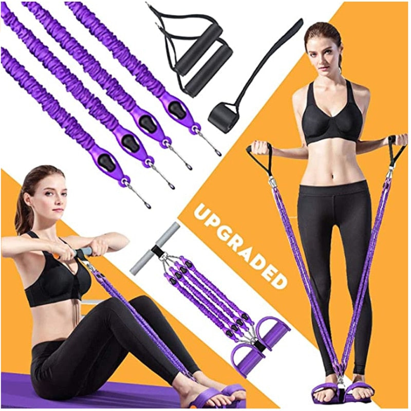 Multifunction Fitness Pedal Exerciser Sit-up Exercise Band