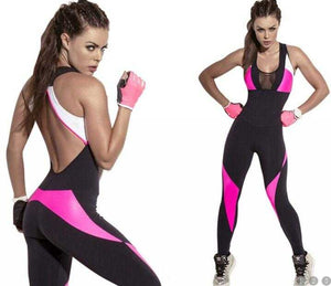 Compressed Sports Suit Female Large Size Gym Jumpsuit set | eprolo