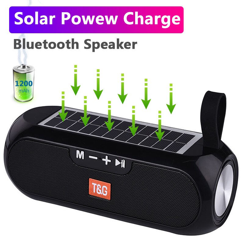 Altavoz Bluetooth con carga solar