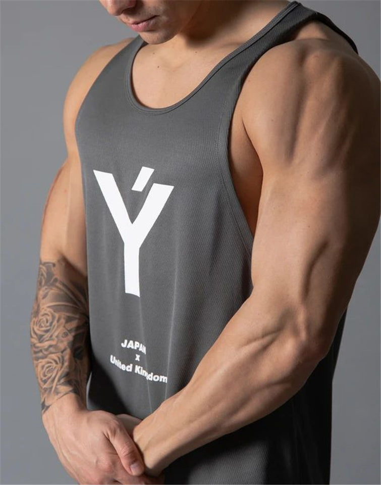 Summer Tank Top Bodybuilding Stringer Gym Sleeveless Undershirt