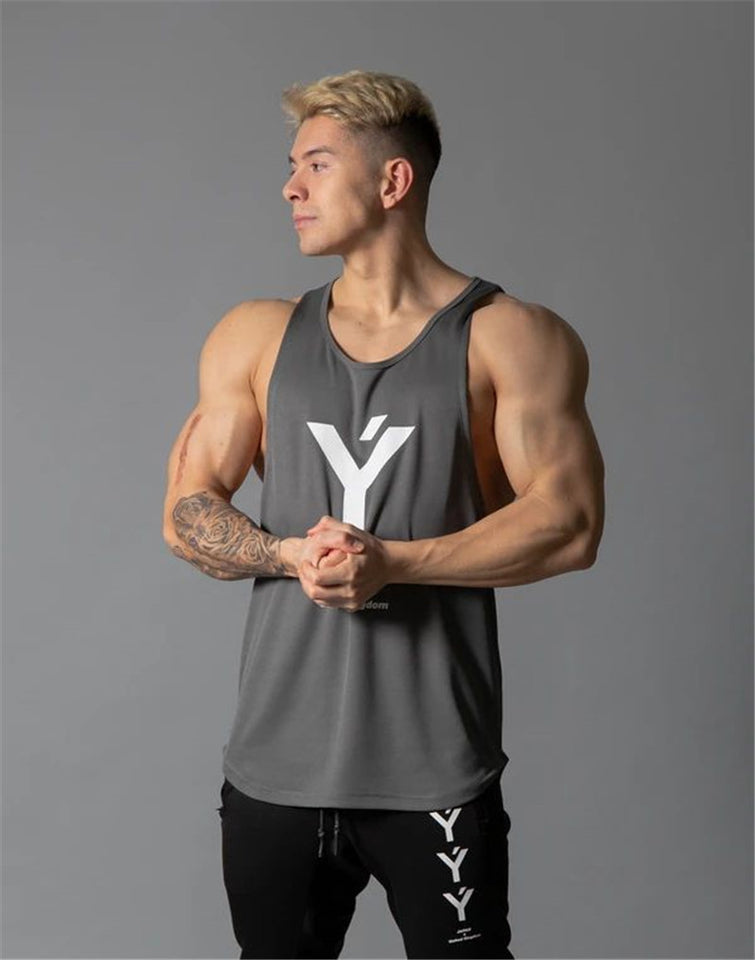 Summer Tank Top Bodybuilding Stringer Gym Sleeveless Undershirt