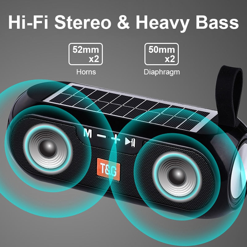 Altavoz Bluetooth con carga solar
