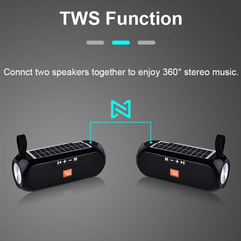 Altavoz Bluetooth con carga solar