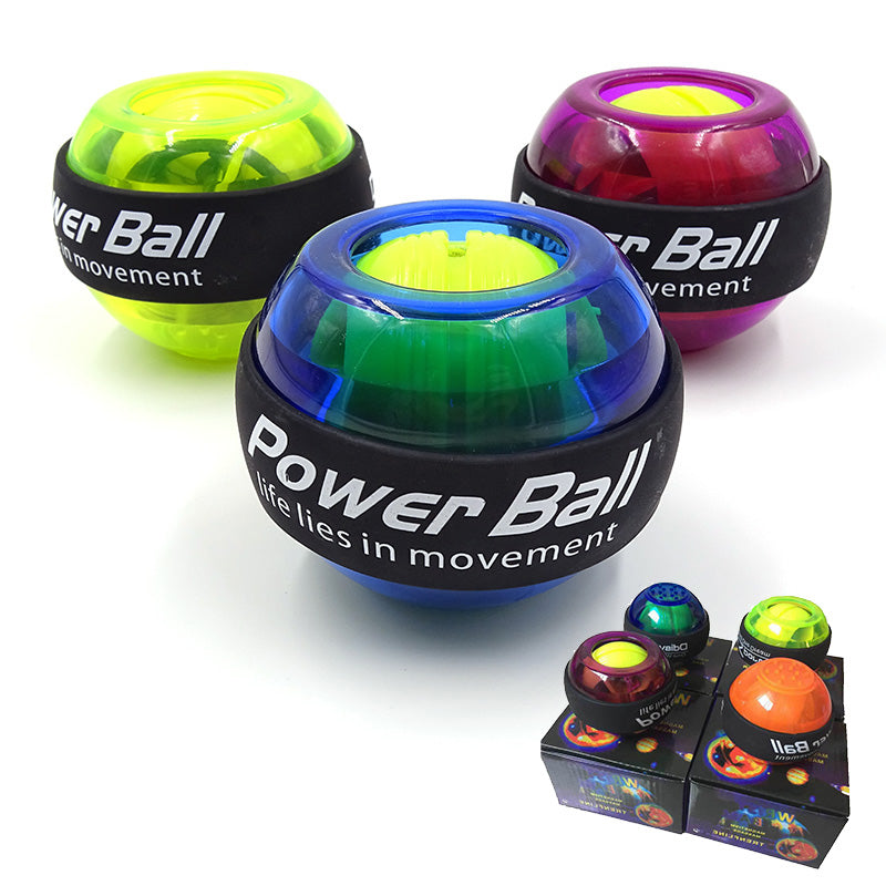 Wrist Gyro Ball, Wrist Trainer Exercises Power Ball Wrist with LED Lights,  Forearm Strengthener Essential Push-Start Spinner Gyro Ball for Wrist