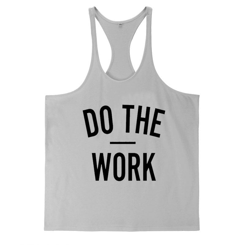 Men Muscle Gyms Workout Tank Tops Bodybuilding Y Back Sleeveless