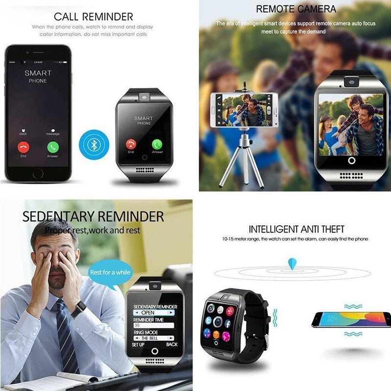 Bluetooth Smart Watch Q18 With Camera IOS/ANDROID