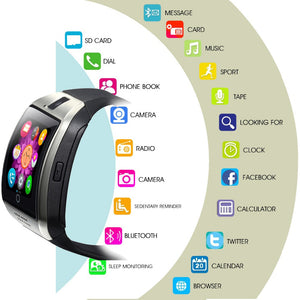 Bluetooth Smart Watch Q18 With Camera IOS/ANDROID