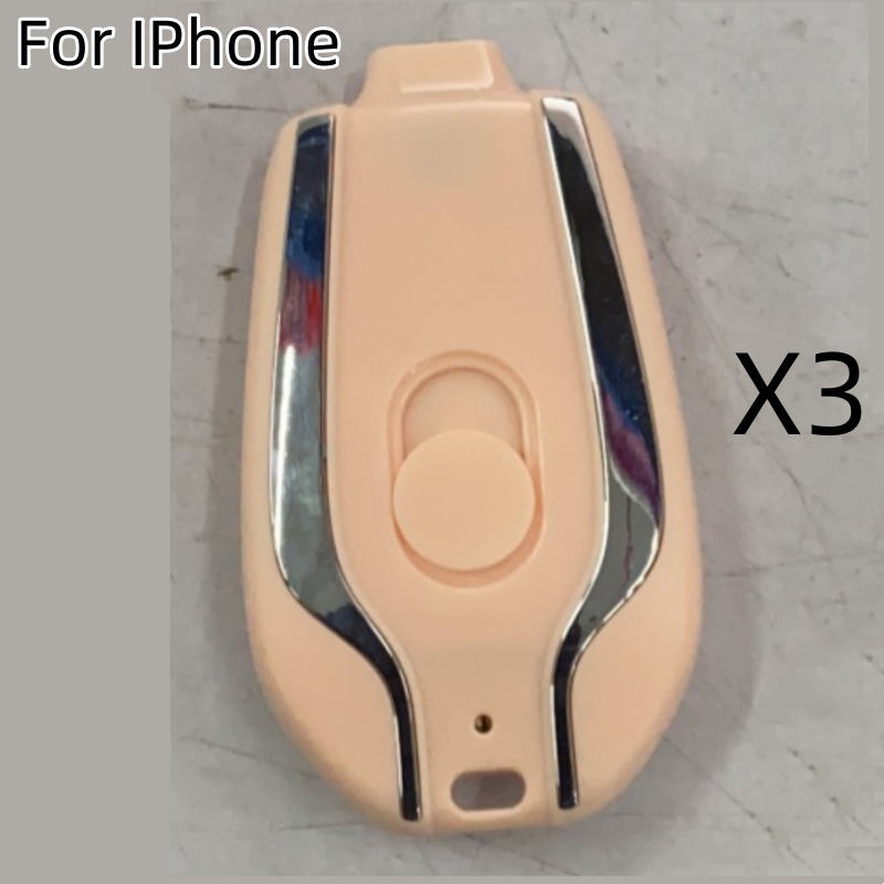 Cargador de llavero con minicargador de emergencia de 1500 mAh