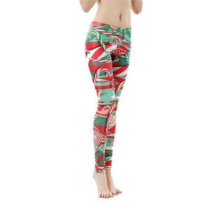 Christmas Legging Printed Woman Leggings Christmas Lollipops Leggins women pant | GYMFIT24.COM