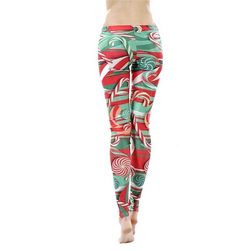 Christmas Legging Printed Woman Leggings Christmas Lollipops Leggins women pant | GYMFIT24.COM